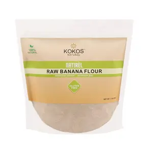 Kokos Natural Green Banana Flour - Raw ,Natural And Gulten Free For Paleo and Primal diets - 500 Gms(17.63 OZ)