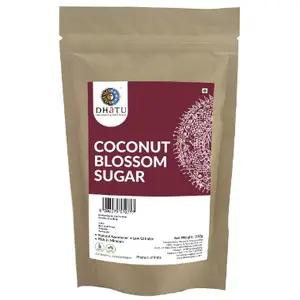 Dhatu Organics Coconut Blossom Sugar Pure Indian taste cuisine Indian food - Quick cook, good for health250g