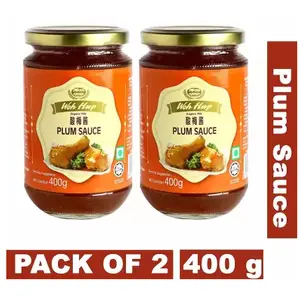 Woh Hup Plum Sauce Combo - Indian Fruit Sauce 400 Gm - Pack of 2