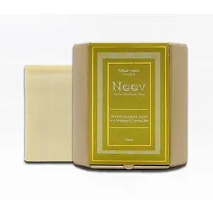 Neev Herbal Handmade Soaps Divine Sandal Soap - for a Stimulating and Calming Bath - 75gms