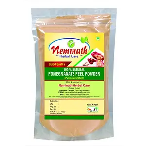 Neminath Herbal Care 100% Natural Pomegranate Peel (Punica Granatum) Powder For Naturally (100Grams)