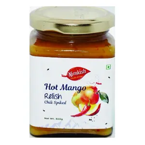 Hot Mango Relish-Indian Fresh Fruit Spread - 300g (10.58oz.)