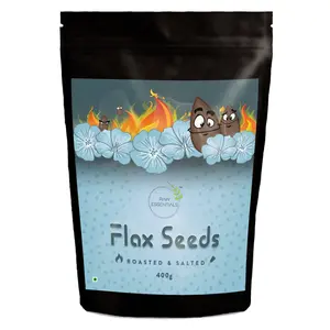 Roasted and Salted Flax Seeds, 400gm (14.10 oz)