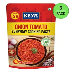 Keya Onion Tomato Ready to Cook Gravy (200g, Keya40)-Pack of 6