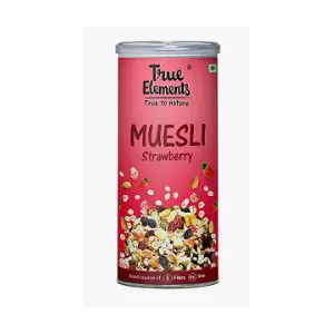 Strawberry Muesli - Mix Of Wholegrain Oats,Strawberries, Nuts and Raisins - Healthy Breakfast Snacks 400 gm(14.10 OZ)