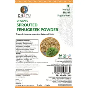 Dhatu Organics Sprouted Fenugreek Powder 100g