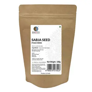 Dhatu Organics Sabja Seeds (Tulsi Seeds) 100g 