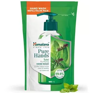 Himalaya Purehands Tulsi Purifying Hand Wash 185  ML (Pack of 3)