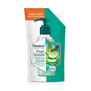 Himalaya Pure Hands | Moisturizing Tulsi and Aloe Hand Wash Refill - 750 ML