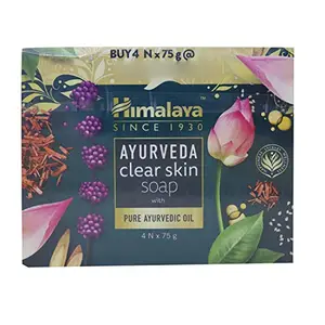 Himalaya Ayurveda Clear Skin Soap 75g (Pack of 4)