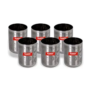 SUMEET Stainless Steel Miracle Glass - 6 Pieces 300 ml