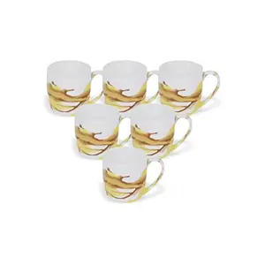 Clay Craft Alton Vista Ceramic Coffee Mug Set 6-Pieces Multicolour