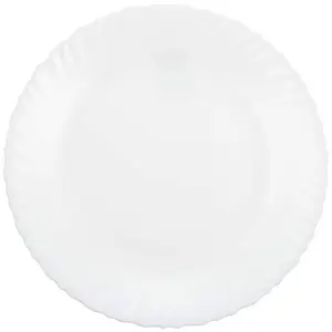 Luminarc Feston Dinner Plate 10 Inch Set of 6 White