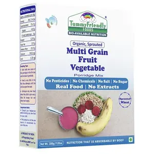 Organic Sprouted Multi Grain Fruit Vegetable Porridge Mix
