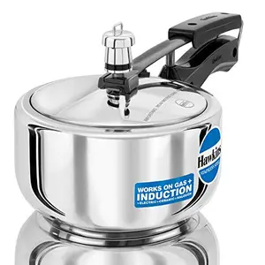 Hawkins Stainless Steel Induction Compatible Pressure Cooker 2 Litre Silver (HSS20)