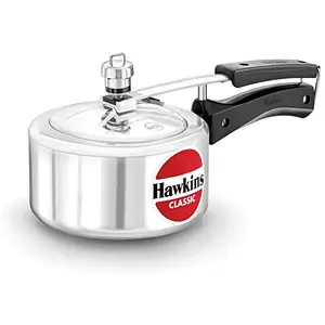Hawkins Classic Aluminium Inner Lid Pressure Cooker 1.5 Litre Silver (CL15)