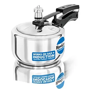 Hawkins 1.5 Litre Pressure Cooker Stainless Steel Cooker Induction Cooker Small Cooker Silver (HSS15) - Inner Lid