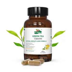 Dr. Patkars Green Tea Capsules | 95% Polyphenols | Reduce Belly Fat | High Antioxidants | Glowing skin | 60 Veg capsules