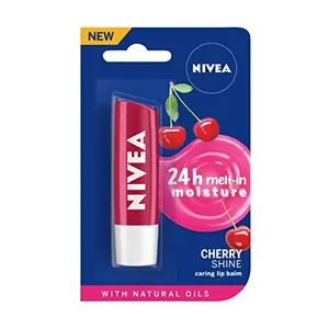NIVEA Lip Balm Glossy Finish - Fruity Cherry Shine 4.8g