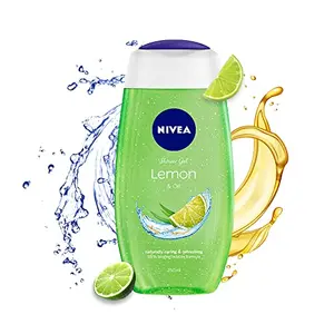 NIVEA Body Wash Lemon & Oil Shower Gel Pampering Care with Refreshing Scent of Lemon 250 ml