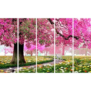 KYARA ARTS Multiple Frames Beautiful Wall Art Abstract Wooden Framed Digital Painting (60inch x 36inch Big Size Multicolour) 3660_18