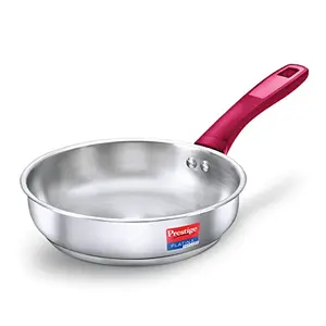 Prestige Platina Popular Stainless Steel Gas and Induction Compatible Fry Pan 240 mm