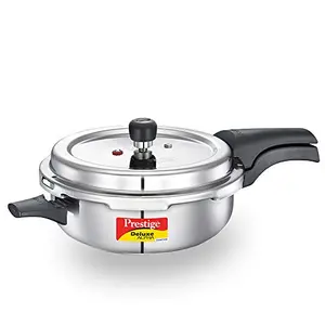 Prestige Svachh 20256 4 L Senior Pressure Pan with Deep Lid for Spillage Control Outer Lid Stainless Steel Silver