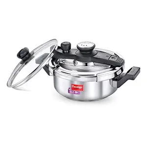 Prestige Svachh 3 L Stainless Steel Pressure Cookers with deep lid for Spillage Control