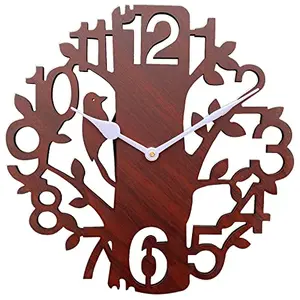 Sehaz Artworks Wall Clock | Wooden Wall Clock for Home Stylish Latest 3D Big | Designer Wall Clock for Home Decor | Wall Clocks for Living Room Bedroom Office | Clocks for Home Hall - Size 10 Inch