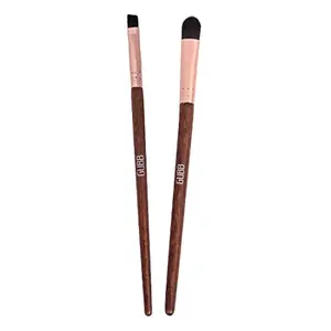 GUBB Eye Liner and Eyeshadow Brush - Brown  Pack of 2  GubbBK-6715