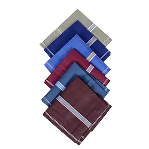 Kuber Industries Cotton 6 Piece Men's Handkerchief Set - Multicolour (CTKTC05650)