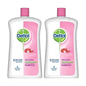 Dettol Germ Protection Skincare Handwash Jar - 900ml (Pack Of 2)