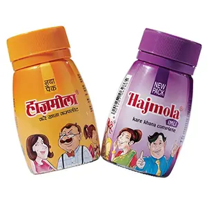 Dabur Hajmola Regular & Imli (Tamarind) Digestive 120 Tablets 66g - (Hajmola - The tasty 'Fun-Filled' Digestive) Combo Pack 2 in 1 by Dabur