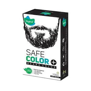 Vegetal Organic Beard Hair Dye For Men -Black 25g.