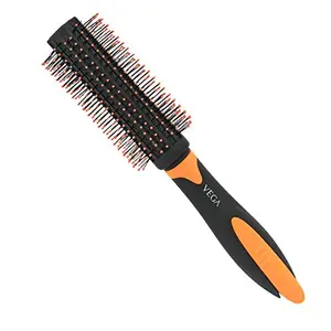 VEGA Round Brush For Men & Women with Inbuilt Hair Clip (E20-RB)