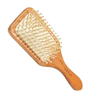 VEGA Premium Collection Wooden Paddle Hair Brush for Men & Women (E2-PBB)