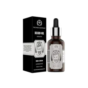 The Man Company Beard Oil for Growing Beard Faster with Almond & Thyme 100% NATURAL Best Beard Growth Oil for Men Nourishes & Strengthens Uneven Patchy Beard - 30ML