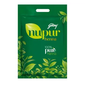 Godrej Nupur 100% Pure Henna Powder for Hair Colour (Mehandi) | for Hair Hands & Feet (400g)