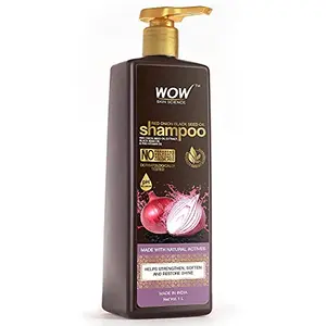 WOW Skin Science Onion Shampoo for Hair Growth and Hair Fall Control - With Red Onion Seed Oil Extract Black Seed Oil & Pro-Vitamin B5 - 1L