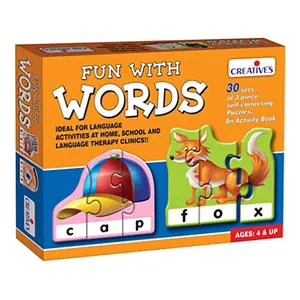 Creative Educational Aids P. Ltd. "Fun With Words" Is A Self-Correcting Word Building Puzzle For Children 4 Years And Above 90 Pieces