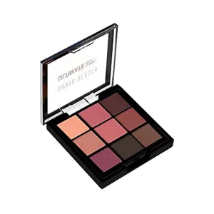 Swiss Beauty Mini 9 Pigmented colors Eyeshadow Palette| Long wearing and Easily Blendable Eye makeup Palette | Matte Shimmers and Metallics | Multicolor - 06 6gm |