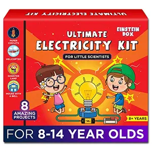 Einstein Box Electricity Kit | Science Project Kit | Electronic Circuits | Toys for Kids Age 7-14
