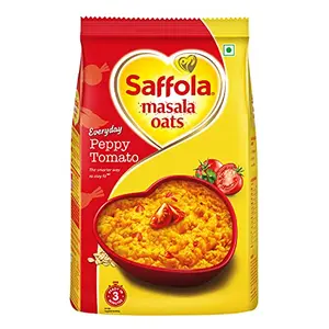 Saffola Masala Oats|Tasty Evening Snack|Peppy Tomato|500g