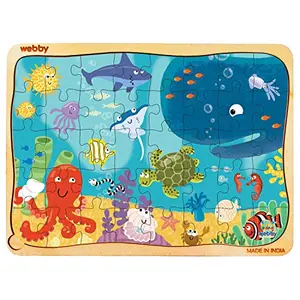 Webby Underwater Animals Jigsaw Puzzle  40 Pieces Multicolour