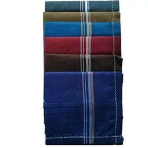 Kuber Industries Cotton 6 Piece Men's Handkerchief Set - Multicolour (CTKTC05648) standard
