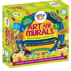 Genius Box - Play some Learning  Genius Box Learning STEM Toy for 5+ Year Age: Art and Murals DIYActivity Kit Learning Kit Educational Kit