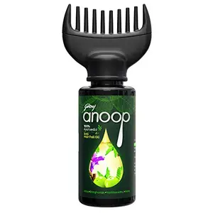 Godrej Anoop - 100% Ayurvedic Anti-Hair Fall Oil (100ml) with Bhringraj Amla Yastimadhu & Nilni No Sulphate No Paraben