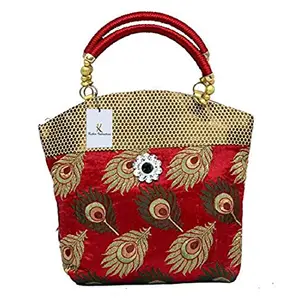 Kuber Industries Women's Cotton Handbag Multicolour (KI007403)