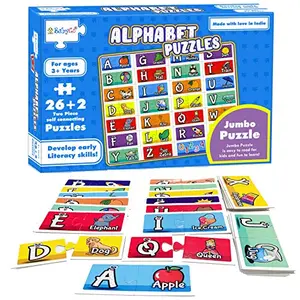 BabyGo Alphabets Jigsaw Puzzle for 3+ Years Blue