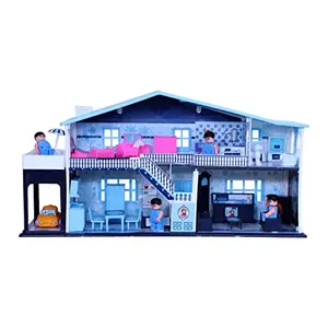 Toyzone Impex Pvt Ltd  Toyzone Frozen Party Home Doll House (50 pcs)-46011 | Girls Toys|Princess Doll House |Doll House |Super Star Dream Doll House |Family Doll House| Barbie Doll House|Role Play Set